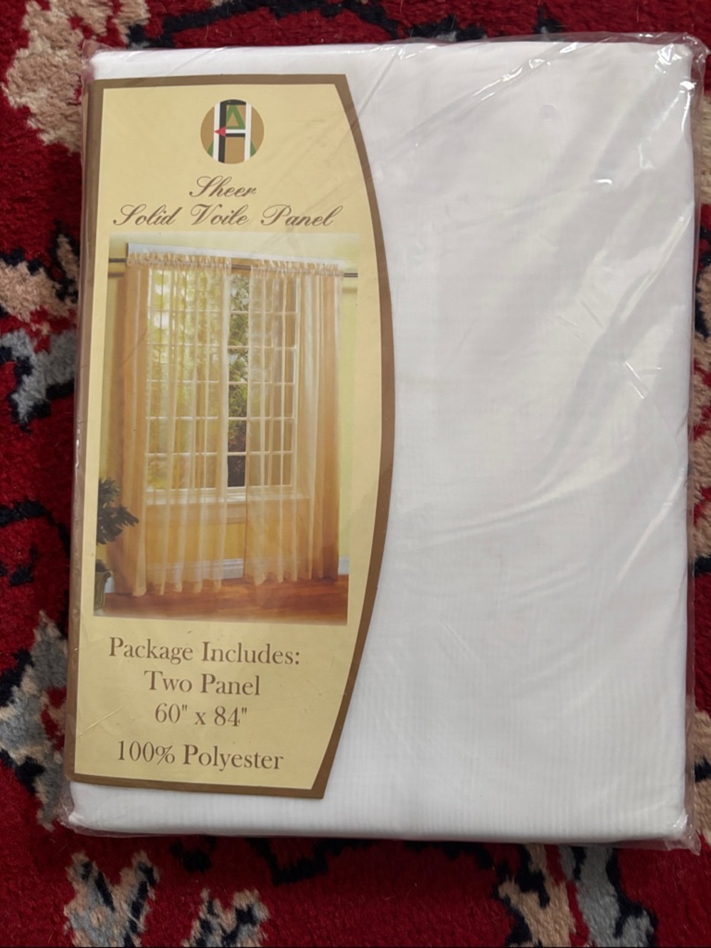 Two Sheer Panels in Bag. 60x84in